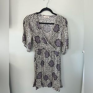 Rewind Faux Wrap Kimono Dress